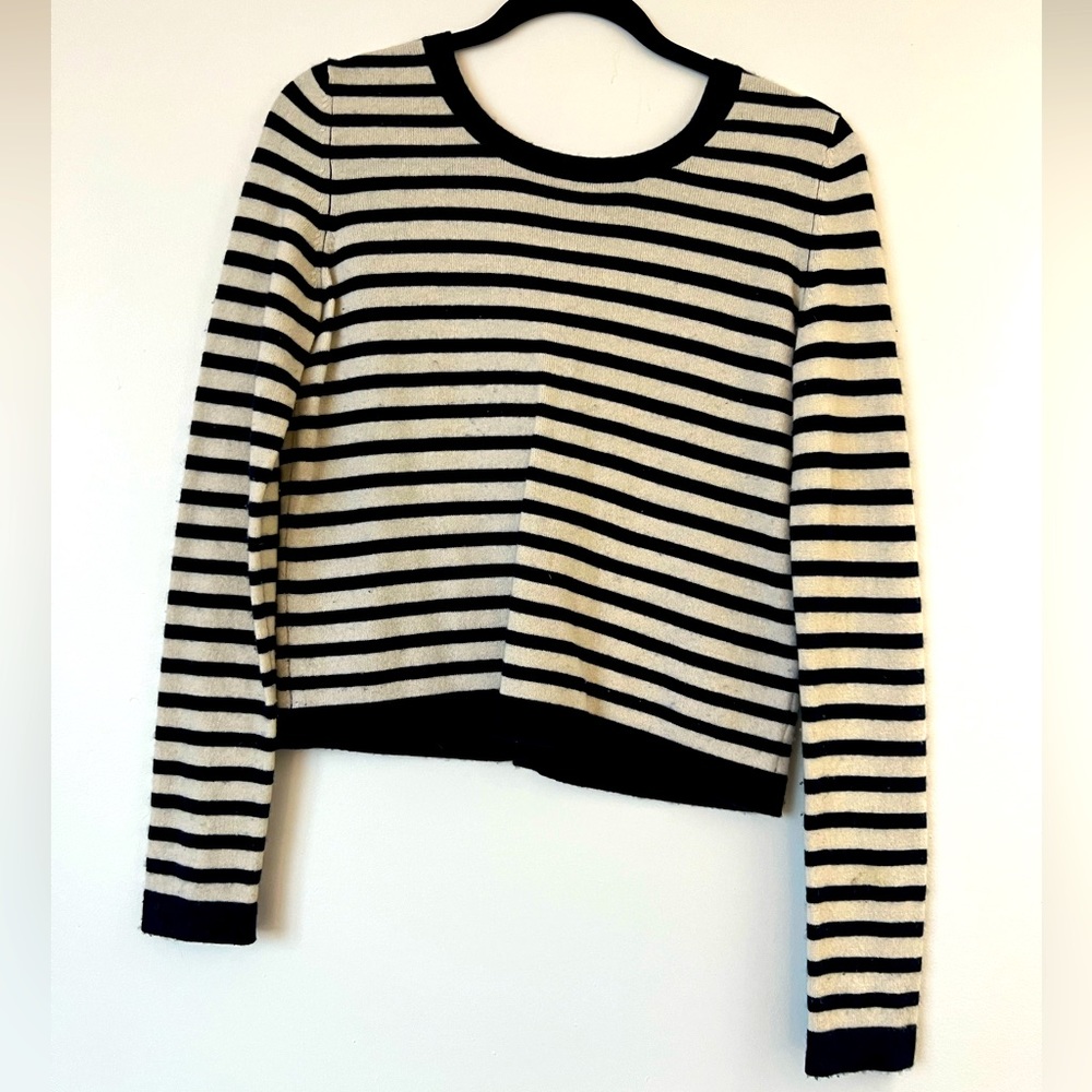 Navy and White Stripped Sweater